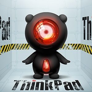 本次设计根据“ThinkPad小黑形象视觉识别规范”首先对小黑的基本外形进行了一定程度的外观优化