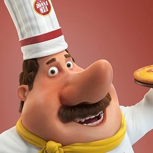 Donna Mia Mascot created to a pizzeria in Brasilia - DF - Brazil .