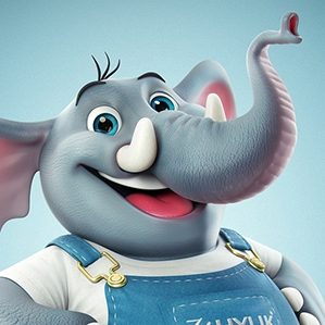 作者：A Mascoteria Hylik公司的大象卡通吉祥物设计，膝盖已经跪烂了都~