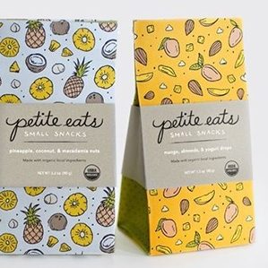 Petit Eats Healthy Foods 卡通包装设计，挺清新的一组，大家可以看看……