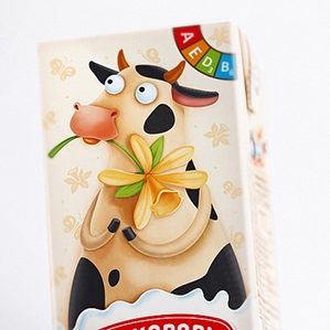 俄罗斯DAIRY COMPANY乳业公司牛奶包装-手绘插画-商业插画案例 ……