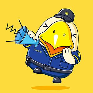 为平安广州志愿总队设计的公益吉祥物。以鹰为形象，以广州志愿总队蓝色制服为原型设计