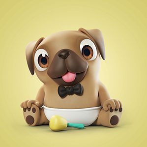 作者：A Mascoteria Little Pug 插图 广告 人物设计，暖雀网精心收集的作品。