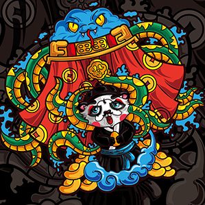 ​前段时间做的一组京剧熊猫系列，一共6个熊猫，后来因种种原因没有画完还差一个花旦