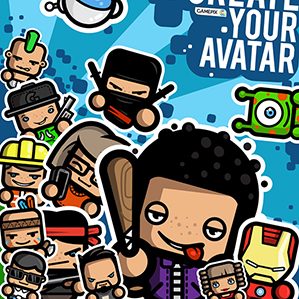 set of custom avatars and illustrations for gamepix.com人物设计 创意指导 插图