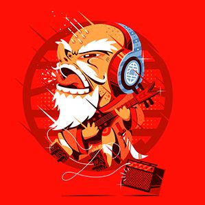 Awesome! tee design for threadless Characters 漫画 人物设计 插图