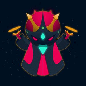 Series of characters for Neonmob. Galactic Monks 人物设计 数码艺术 插图