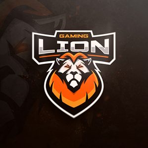 Lion mascot logo
