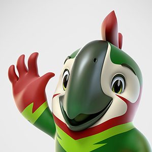 This is Kikinho, a smart character created to Quinari, a brand of soft drinks.