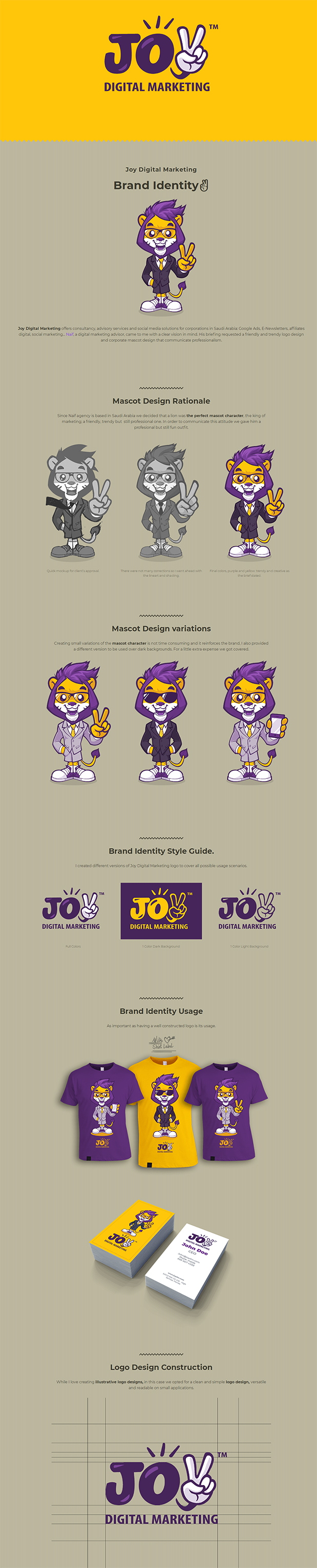 _ Joy brand identity_ logo design and mascot design