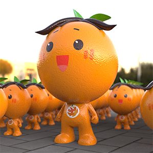 一组吉祥物IP设计 和井研政府合作的一组吉祥物。柑橘娃娃，最终名字叫橘娃
