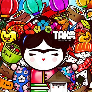 sushi Taka sushi 艺术指导, 插图, 图形设计 作者：ChocoToy cute