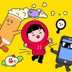 CJ E&M ONSTYLE Character Design 插图，图形设计，人物设计