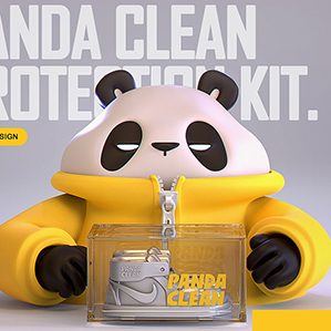 ​#PANDA CLEAN/熊猫喜护#品牌形象设计案例分享 作品均已商用，禁止匿名转载