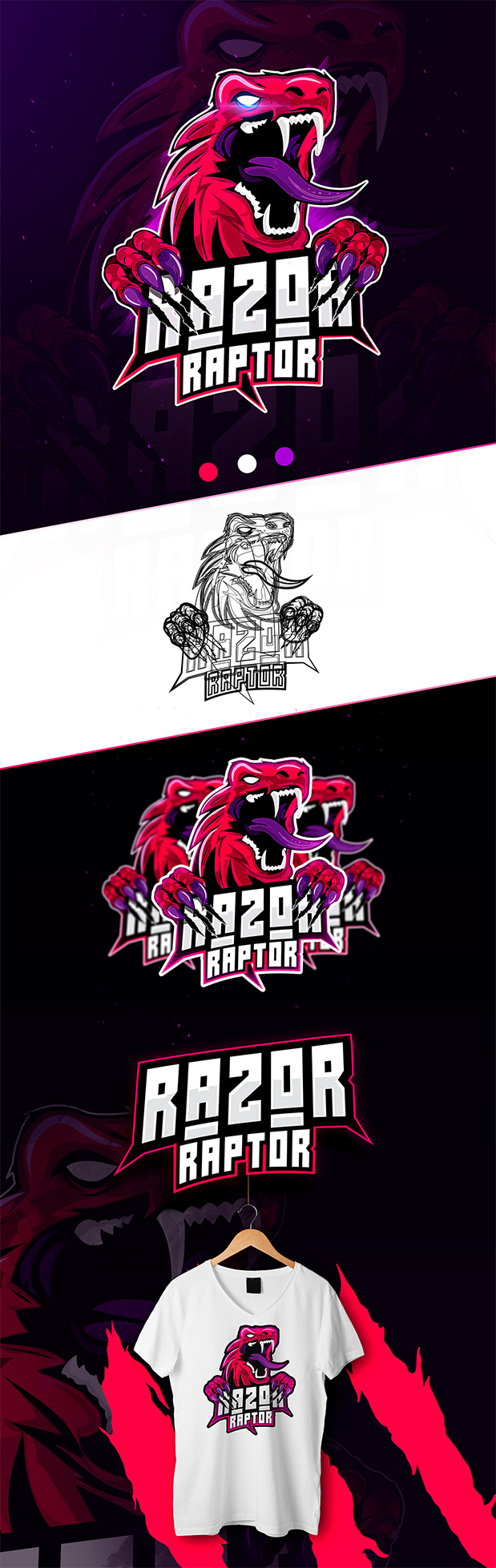 LOGO RAZOR RAPTOR Oscar Creativo on Behance