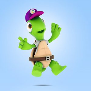 Tony The Turtle - Deli Park Character design for fast food company.