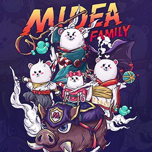 武林英雄Midea Family图案