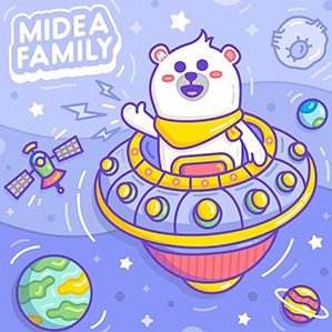 根据Midea Family形象VI设计规范进行资料研究和特点梳理后，以各熊熊的性格特点