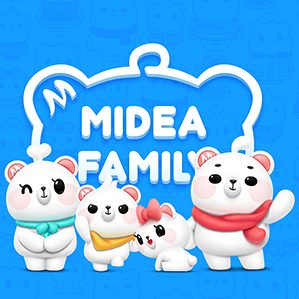 Midea Family熊小美一家Q版