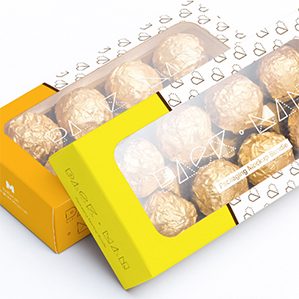 巧克力甜点包装盒设计样机