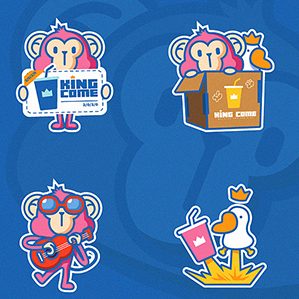 这次用可爱搞怪的IP形象猴子和鸭子作为店内吉祥物，主要是为了迎合年轻一代消费群体