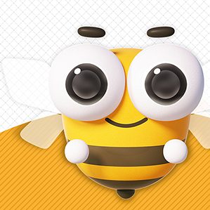 由棉也品牌slogan出发：天生的·自然的·幸福的。结合自身品牌logo，设计以蜜蜂为元素的IP形象。