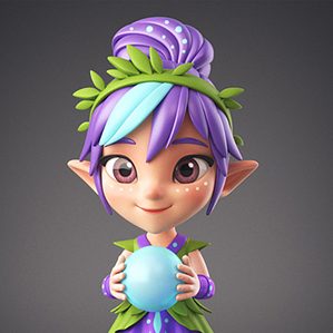 Pixie Doll 3D model for future Pixie doll 作者：Alina Balgimbaeva