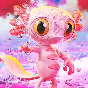 It was produced after receiving character rigging training. If you are interested