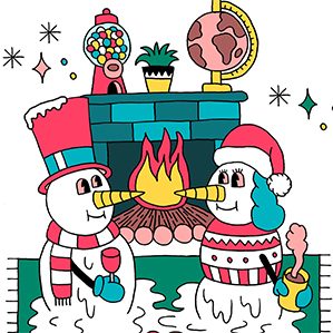 Series of fun Christmas illustrations for clothing store Pull & Bear. 创意领域 插图