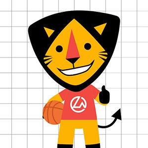 力昂体育IP形象设计 一只热爱篮球的小狮子  IP形象 作者：白马少年