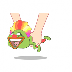 小丑蛙3 原创作品 / 动漫 / 网络表情 卡通表情设计 作者：度灵因