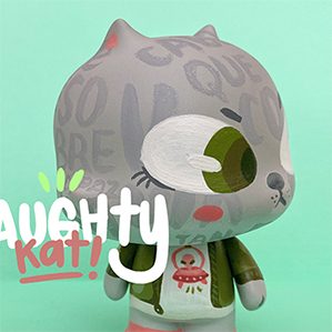 Naughty KAT 创意领域 产品设计 潮流手办 作者：La Breens