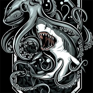 Octopus VS Shark