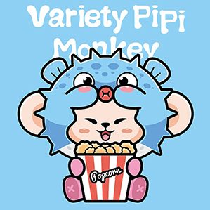 pipi猴潮玩卡通形象 系列形象“pipi猴”，希望大家喜欢。使用软件：Adobe illustrator