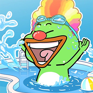 小丑蛙III (夏日篇) 动态表情包 原创作品 动漫 网络表情 作者：度灵因
