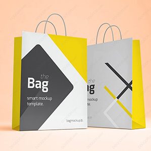 暖雀网精心收集的购物袋纸袋效果智能PSD贴图，并提供了源文件下载服务，希望大家能喜欢