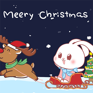 猫与熊系列-圣诞朵朵(表情包) 原创作品 动漫 网络表情 作者：度灵因