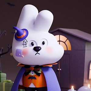 比耶兔的节日主题系列是一场温馨而欢快的时光，通过可爱的形象和生动的场景