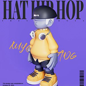 潮流IP设计-帽子嘻哈HAT HIP HOP 形象设计 潮玩 盲盒 作者：我是你小强哥