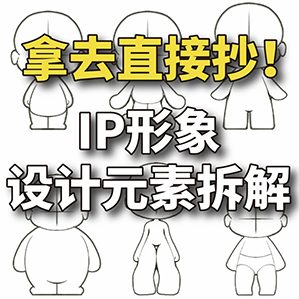 IP设计元素拆解图!使用贼方便