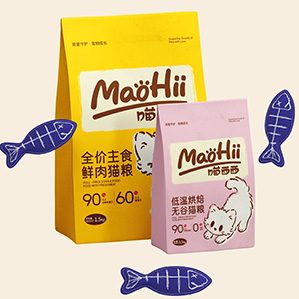 MAOHII喵西西宠物品牌形象设计 卡通包装设计 作者：大琳设计- 郑州