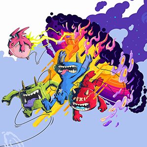这是为怪兽工厂创作的IP故事故事讲述了在深邃神秘的地下世界，生活着一群身形矮小